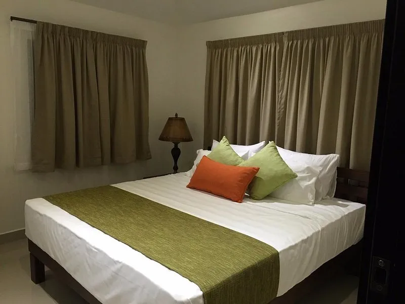 Bedroom prepared for guests